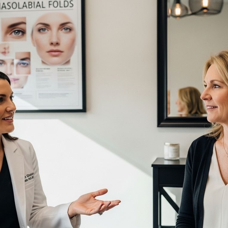 nasolabial folds consultation patient